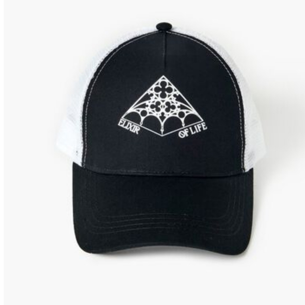 Forever 21 Elixir of Life Graphic Trucker Cap